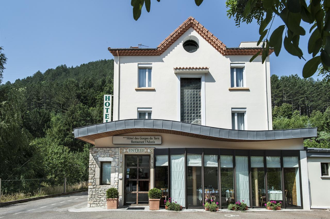 Logis Hotel Restaurant Des Gorges Du Tarn Florac Exterior foto